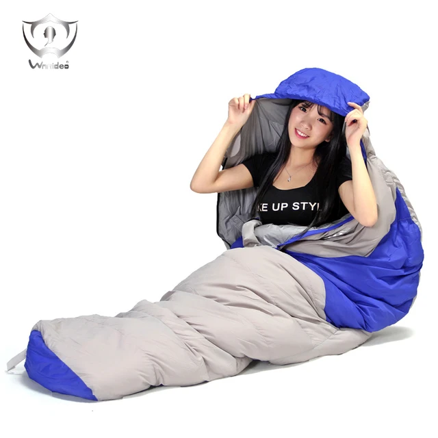 Down Sleeping Bag for Backpacking Ultralight Mummy Down Bag with