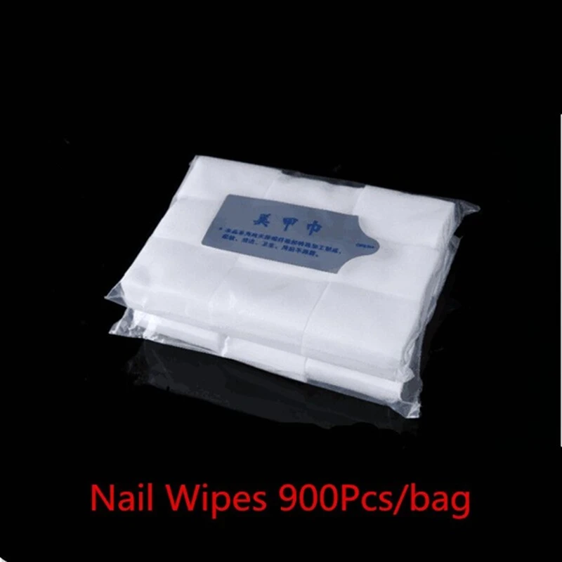 

900 Pcs/Pack Nail Wipes Nail Acrylic Gel Polish Remover Wraps Cotton Lint Pads Paper Tiny Tissue Nail Art Tools Tips Clean