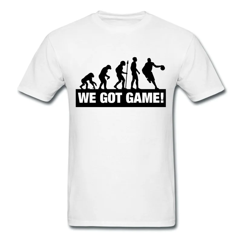 Brand New Gildan Mans T Shirt Basketball Evolution We Got Game F2 Custom Tee For Boys tee tee 