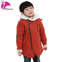 Garçon Vestes Mode 2016 Ajouter Coton Cachemire Chaud À Capuchon Enfants Épais Manteaux Outwear Enfants de Garçons D’hiver Vêtements