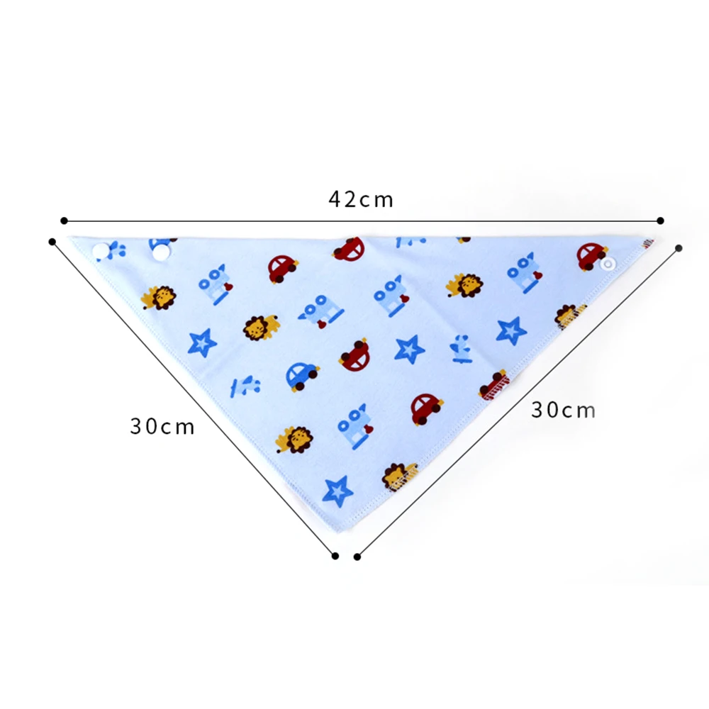 12 моделей анти-грязный уход за ребенком слюнявчик полотенце мультфильм нагрудник с принтом двухсторонняя темная пряжка треугольник хлопок Кормление аксессуары