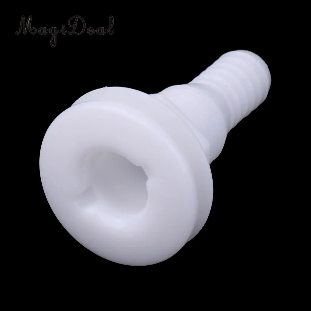 MagiDeal Plastic Thru-Hull Bilge Pump and Aerator 3/4' Hose Fitting for Boats Marine Inflatable Fishing Boat Dinghy