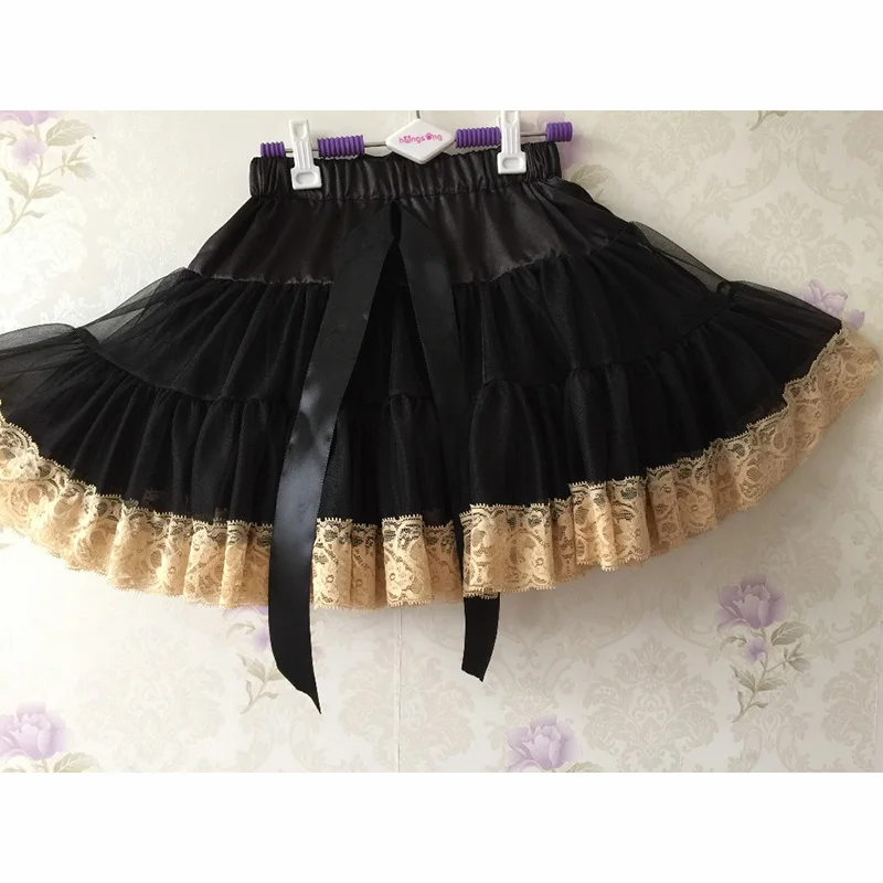 saia de tule com renda