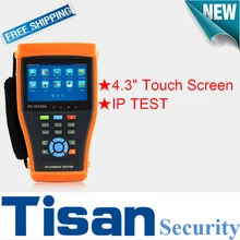 4.3 inch touch screen IP Analog Camera tester cctv tester