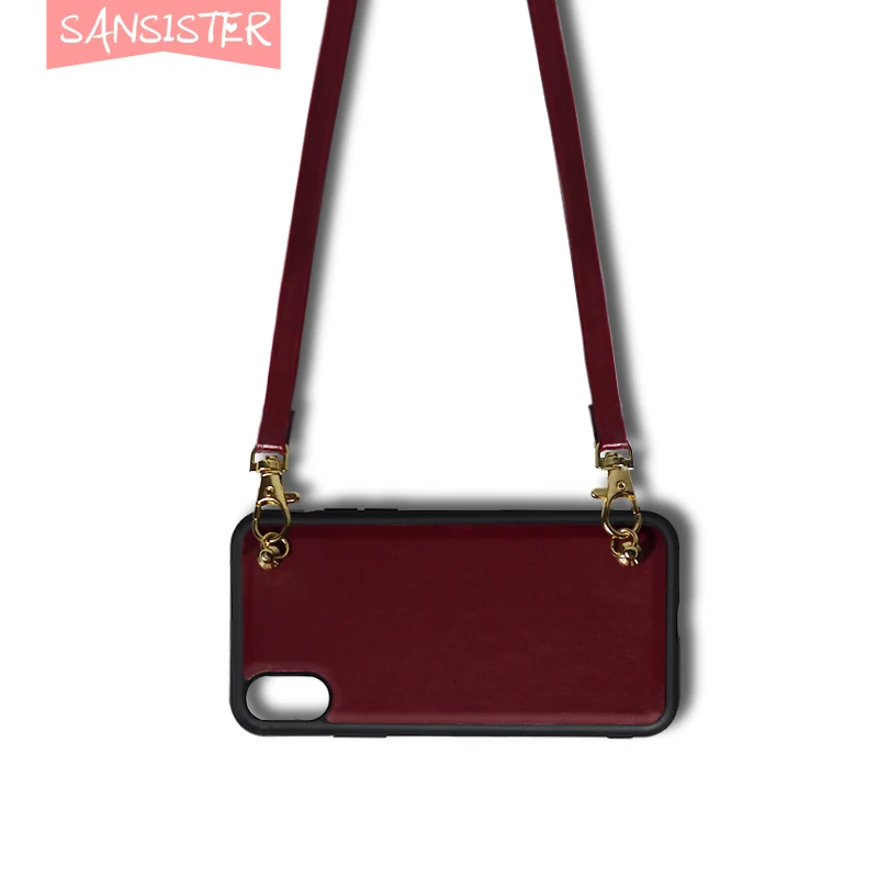 

Sansister back cover with long shoulder strap for iPhone suited to you comfort it more handy and reachable ultra convenient