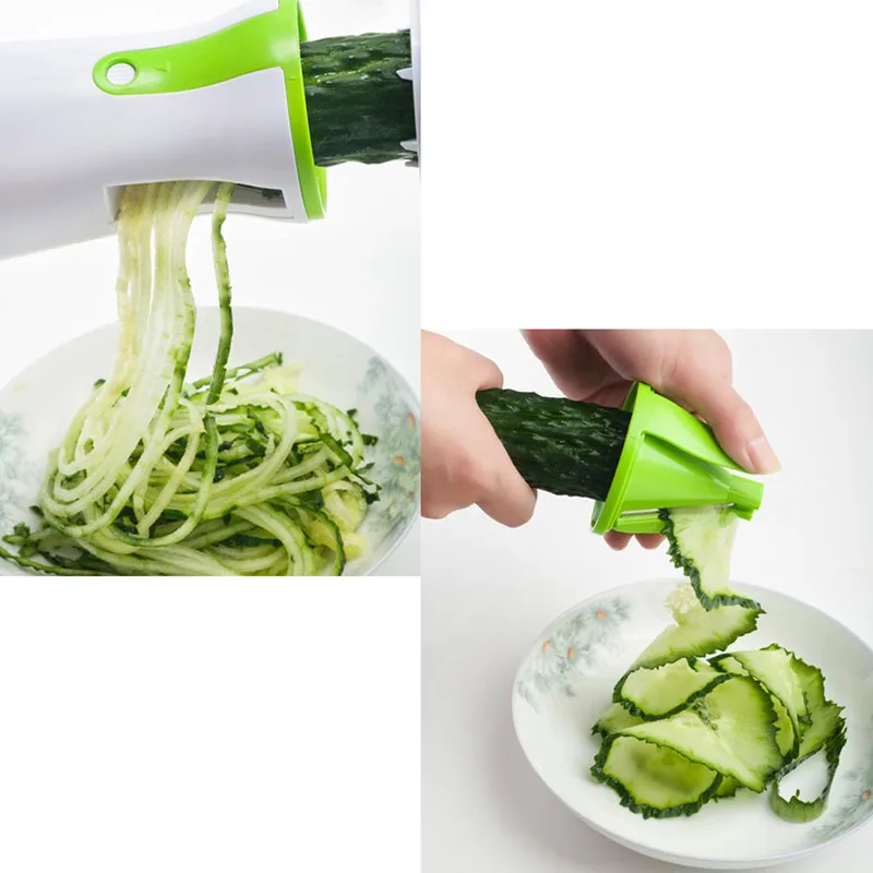 

Vegetable Fruit Grater Spiral Slicer Cutter Spiralizer for Carrot Cucumber Courgette Kitchen Tools Gadget Vegetable Cutter