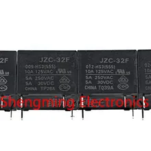 10 шт. 4 контакта HF32F-JZC-32F-005-HS JZC-32F-009-HS JZC-32F-012-HS JZC-32F-024-HS 5VDC 9VDC 12VDC 24VDC 5A 250VAC реле