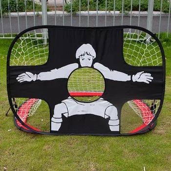 

akitoo Children's soccer goal folding portable soccer net 3 or 4 person frame door frame soccer door frame toy #1414
