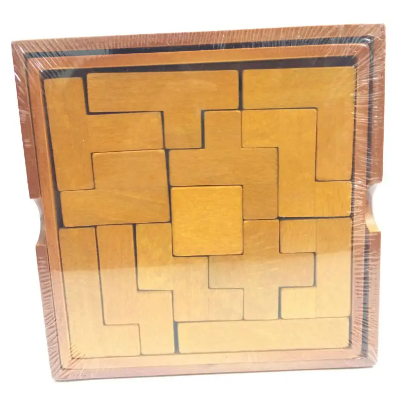 Деревянная головоломка IQ 3D Tetris развивающая игра для детей/взрослых Креативные