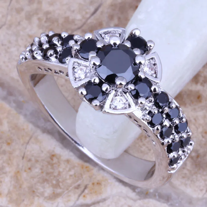 women black sapphire ring women black sapphire ring
