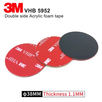 

3M VHB 5952 Heavy Duty Double Sided Adhesive Acrylic Foam Tape Good For Car Camcorder DVR Holder/38mm Round/10Pcs/Lot