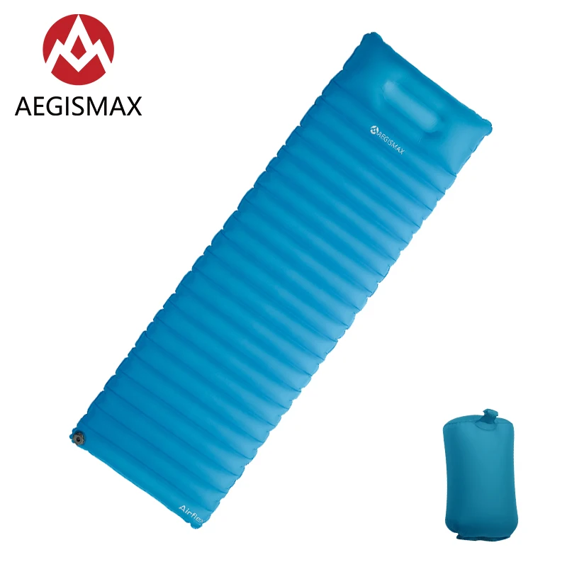 Promo  AEGISMAX Outdoor Super Light Inflatable Fast Filling Air Bag With Pillow Innovative Sleeping Pad Te