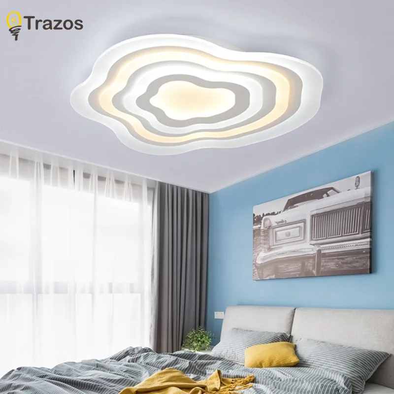 

2019 Trazos Ultra-thin Surface Mounted Modern Led Ceiling Lights lamparas de techo Rectangle acrylic Ceiling lamp fixtures