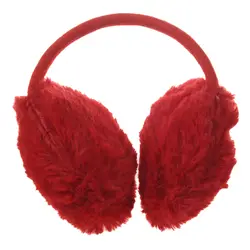 Головные уборы красные пушистые плюшевые уха Обложки зима наушники для Для женщин