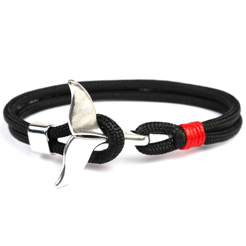 Sea animal bracelet whale tail trend ocean black