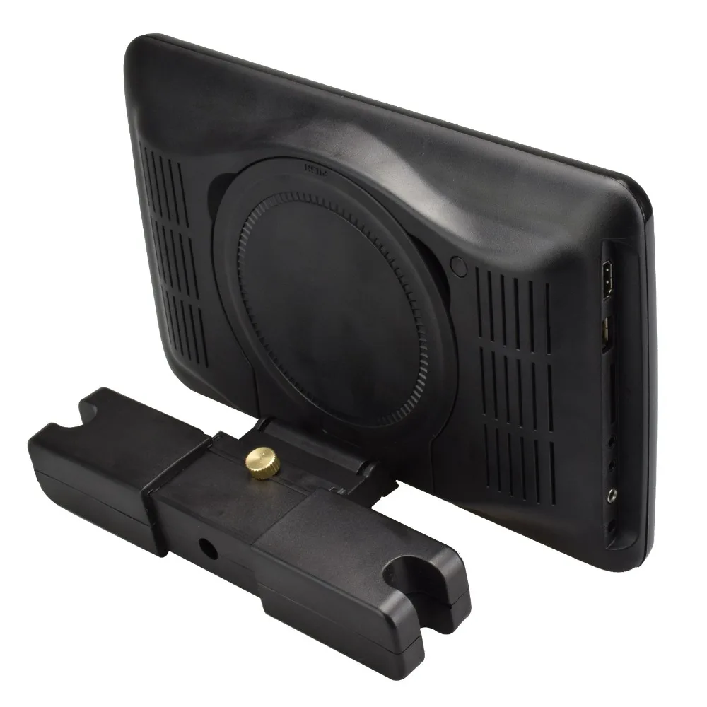 Sale 10.1 inch Car Headrest Monitor DVD Player Car Rear Seat Media DVD Player with Touch Button Game Disk FM IR HD Input SD Card Slot 3