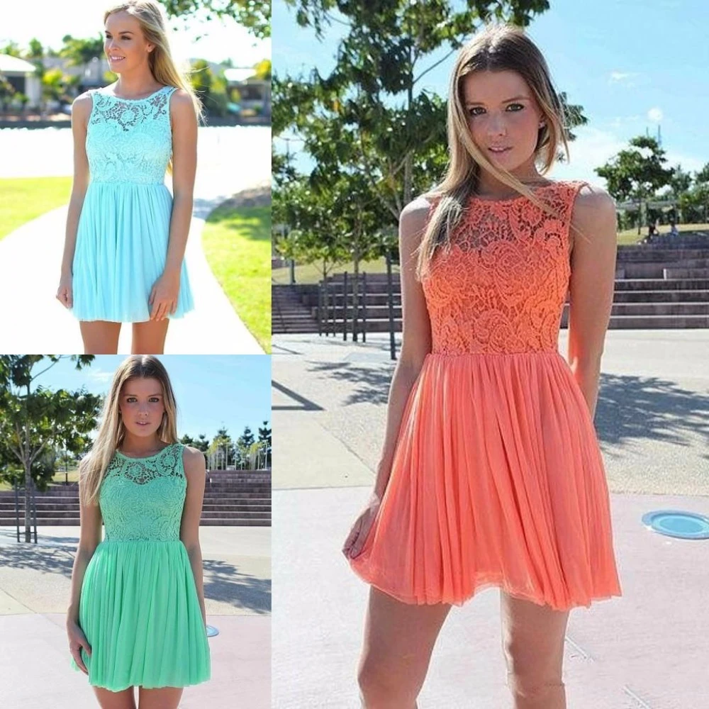 coral and turquoise bridesmaid dresses
