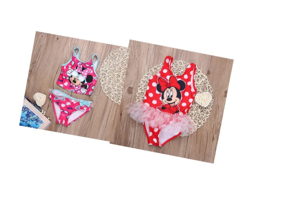 vendita al dettaglio 2016 di marca bella mickey ragazze one piece costumi da bagno per bambini