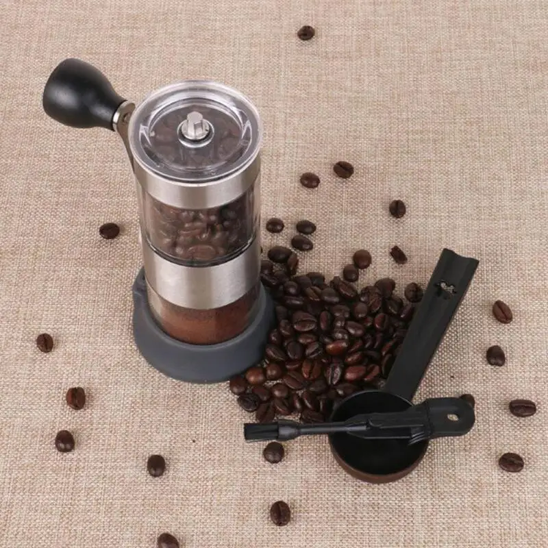 

Home Stainless Steel Adjustable Manual Coffee Grinder Adjustable Ceramic Burr Coffee Beans Grinding Machine Coffee Mill Tools