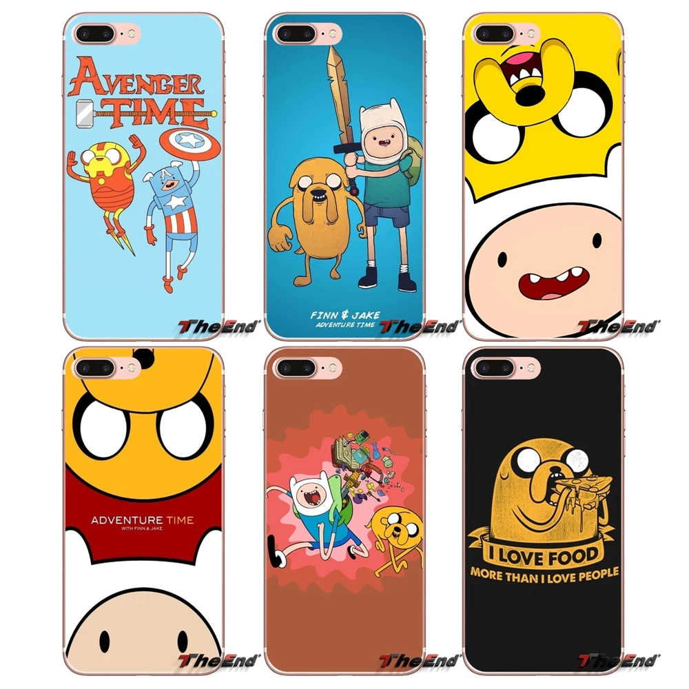 Adventure Time with Finn and Jake ТПУ чехол для iPhone X 4 4S 5 5S 5C SE 6 6S 7 8 плюс samsung Galaxy J1 J3 J5 J7 A3 A5 2016