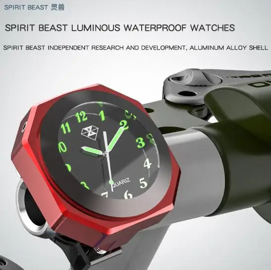 

SPIRIT BEAST Motocross Table Clock Parts Scooter Decorative Hour Bell Waterproof Electronic Bell Car Clocks Wwatches Sports Watc