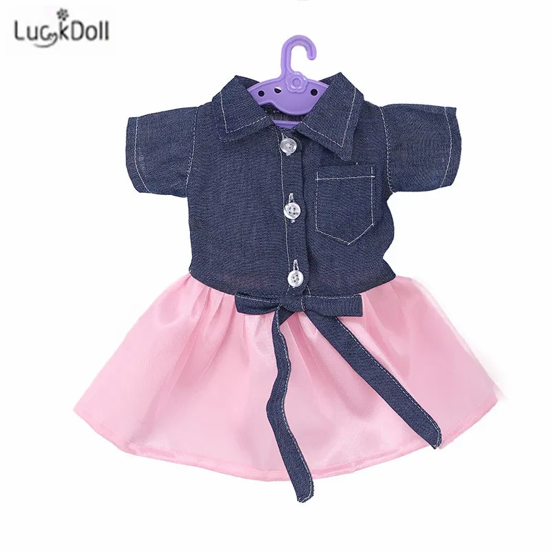 LUCKDOLL 5 шт./вешалка для одежды 18 дюймов американский размер 43 см аксессуары детской