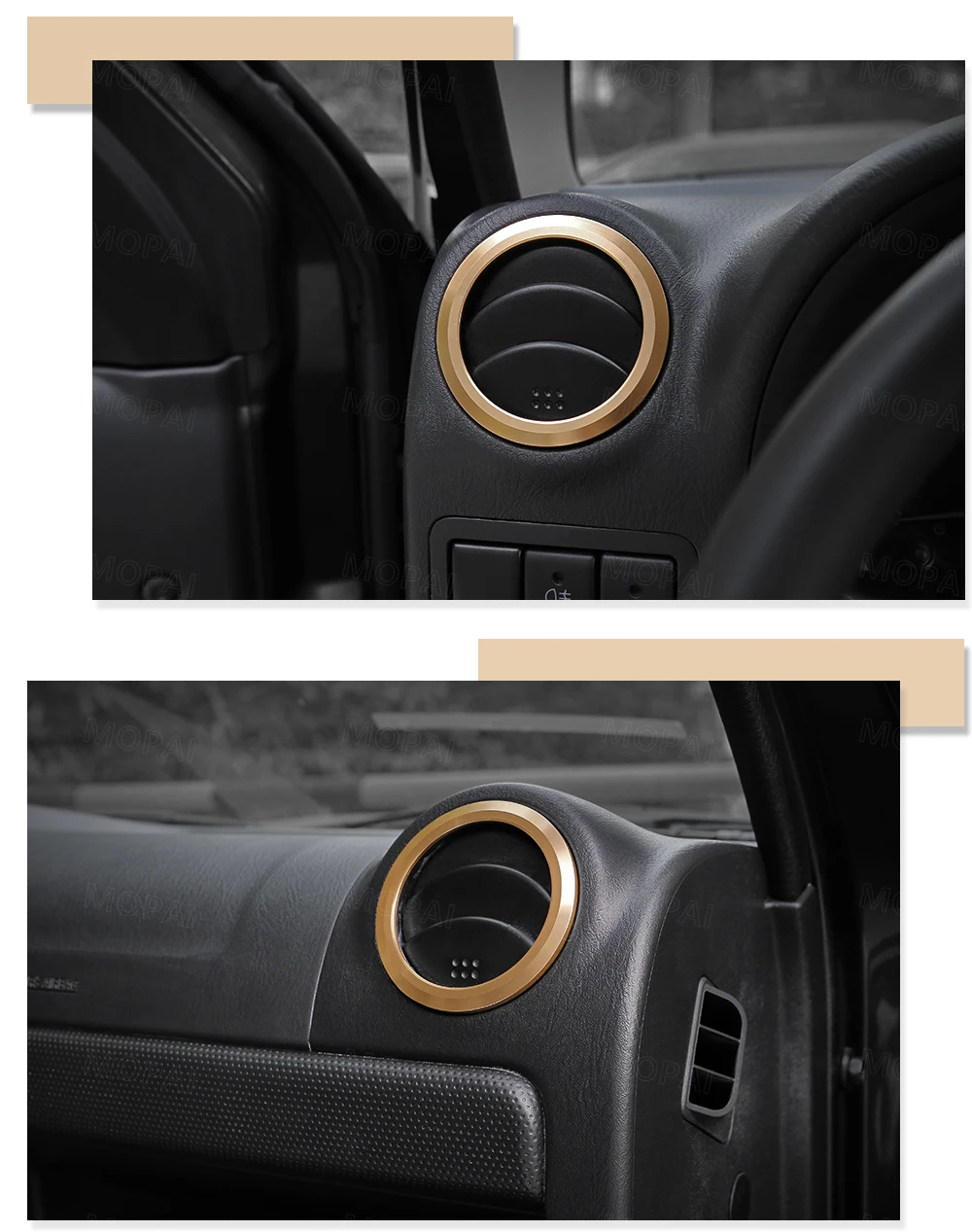 MOPAI интерьерные молдинги для автомобиля, кондиционер, вентиляционное отверстие, декоративная крышка, кольцо, наклейки для Suzuki Jimny, аксессуары на 2007