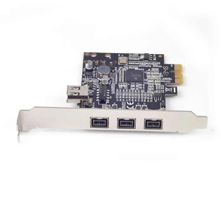 PCIE комбо 3x 1394b+ 1x 1394a Firewire порты, PCI-Express контроллер карты, 1394 карты ti чипсет XI02213, WINDOWS 8/7/MAC OS