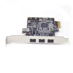 PCIe комбо 3x 1394b + 1x 1394a FireWire Порты PCI-Express контроллер карты, 1394 карты ti Чипсет xi02213, Windows 8/7/Mac OS