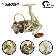 10BB катушки для ловли карпа, металлическая катушка 5,5: 1 спиннинговые рыболовные катушки серии 1000-7000, предварительно загружаемые спиннинговые рыболовные катушки