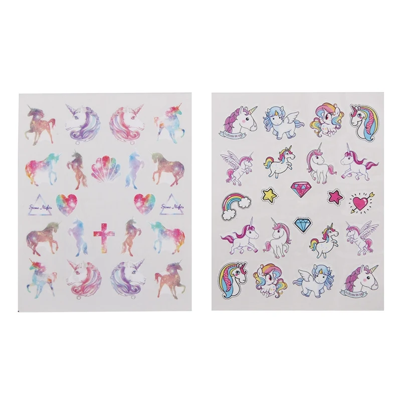 

1pcs Lovely Colorful Image DIY Stencils Nail Decals Nail Art Transfer Sticker Water Wraps