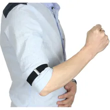 Мужские рукава подвязки рубашки держатели рукавов повязки жениха подвязки эластичный металлический повязку для дам