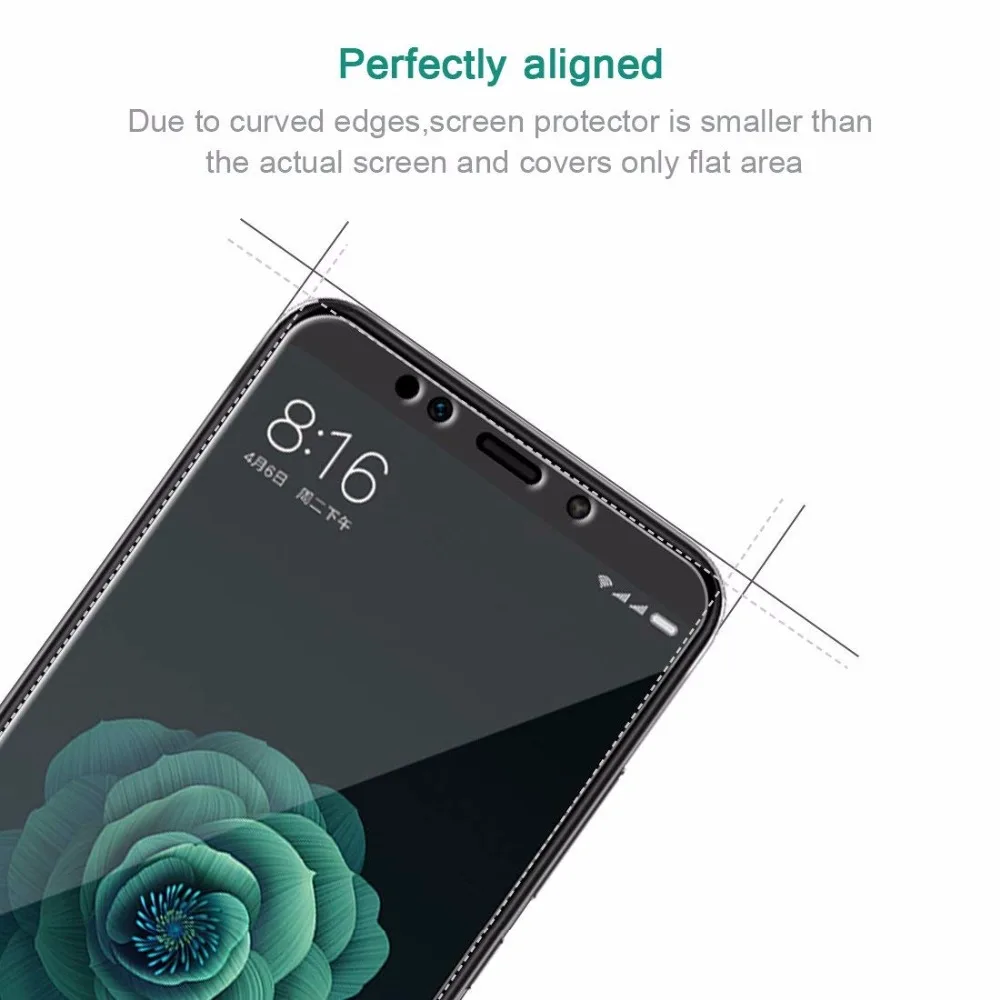 Закаленное стекло для Xiaomi Mi A2 MIA2 A 2 MI 6X MI6X защитный чехол экрана смартфона