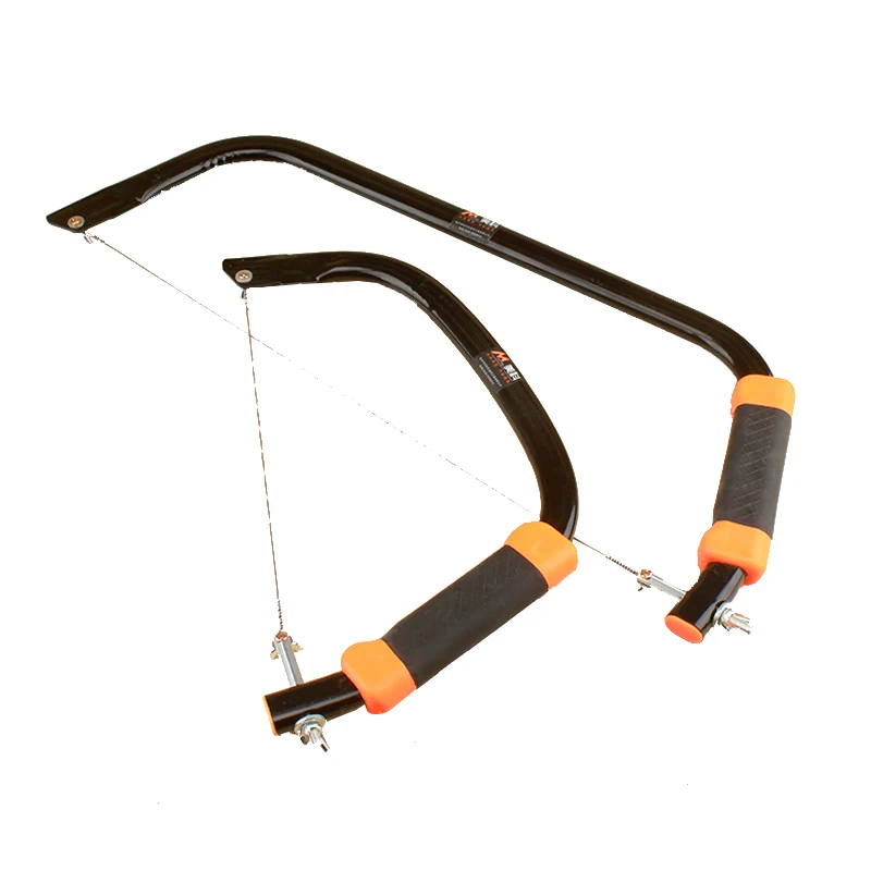 

12 inch Coping Saw Woodworking Steel Pipe Frame Multifunction Saw TPR Handle with 10pcs Blades Hand Saws