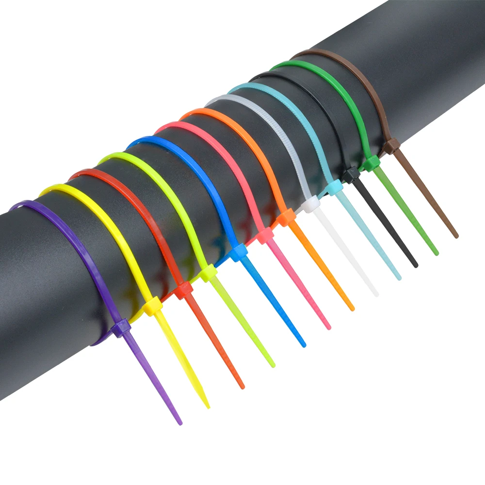 100 шт 150 мм самоблокирующиеся Нейлоновые кабельные стяжки 150 мм* 2,5 мм 12 цветов пластиковая застежка молния кабель крепкие связывающие ремни провод UL сертифицированный