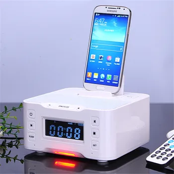 

Bluetooth USB Charging Dock Station Speaker with Advanced NFC FM Radio Alarm Clock for Iphone 6 7 8 X for Samsung Huawei Xiaomi