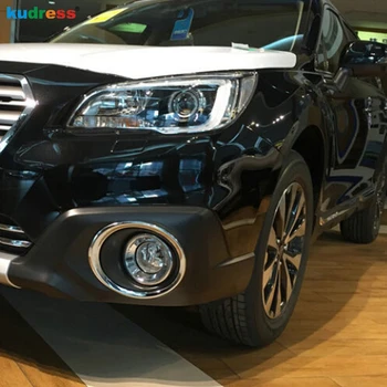 

For Subaru Outback 2015 2016 2017 ABS Chrome Front Fog light Lamp Cover Trim Bezel Cover Accessories 2pcs