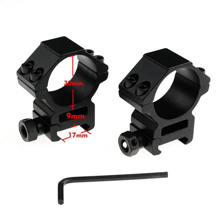 

New! 1set =2pcs Hunting Accessories Rifle Scope Mounts 30mm Rings for Weaver 17mm Rail Outdoor Camping Rolling Weaver Rail Mount