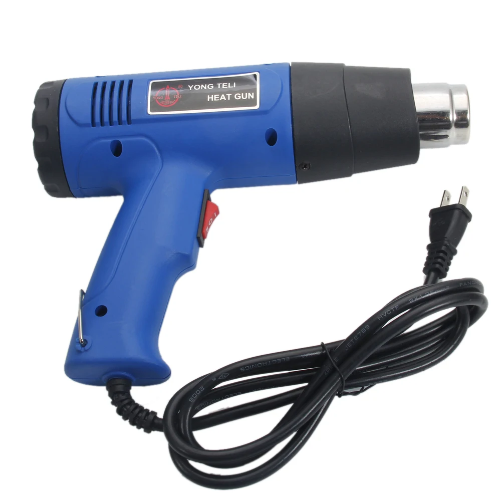 

110V 1500W Industrial Hot Air gun Welding Heat Gun Temperature Adjustable Adjustable Heating Gun With Nozzles Power Tools Set