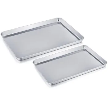 

Baking Tray Rectangle Oven Baking Form Aluminium Cake Pan S/L Size Non-Stick Biscuit Cookie Macaroon Pastry Tools Bakeware Set