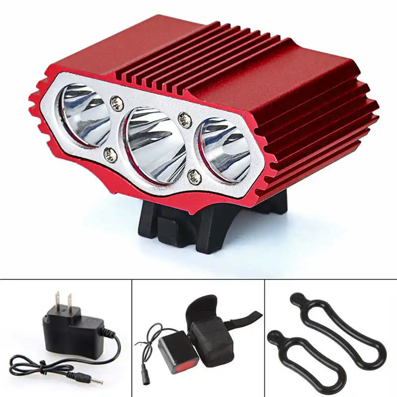 12000LM 3x XM-L T6 LED Cycling Bicycle Bike Light Headlight Head Front Lamp rechargable torch flashlight powerful #4S11 (7)