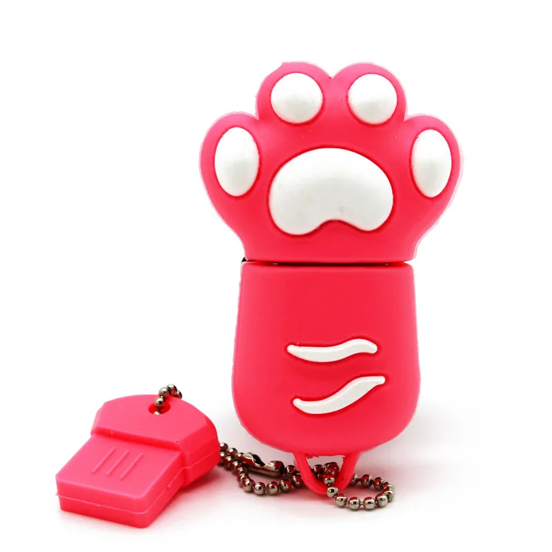Usb флеш накопитель BiNFUL 2020 с когтями 64 ГБ коричневый розовый черный синий цвета usb 2