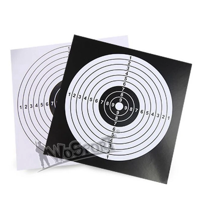 

100PCS/Set Shooting Target Sheet Paper Arrow Rifle Pistol Slingshot Practice Paper 14x14cm