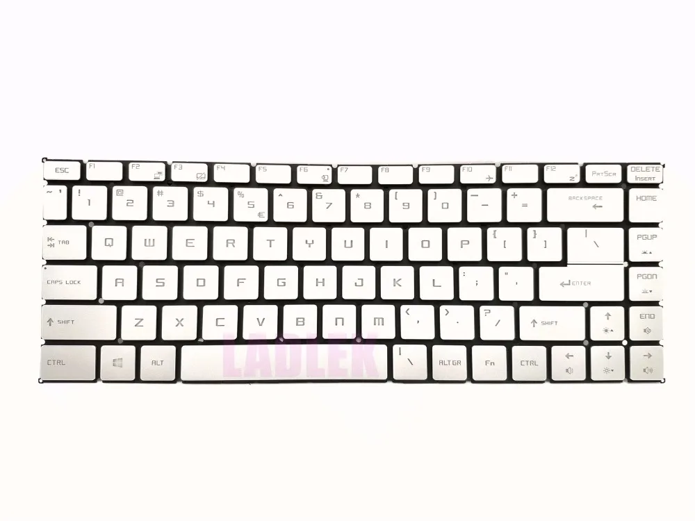 

New US backlit Silver keyboard for MSI P65 Creator New US backlit Silver keyboard for MSI P65 Creator