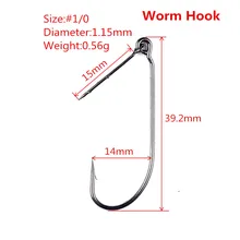 50 шт. MIZUGIWA мягкие Пластик приманки держатель алюминиевого сплава ручки, алюминиевый сплав червь Хранитель крюк KH 1/0 2/0 3/0 4/0 5/0 Pesca водоемов приманки рыболовные снасти