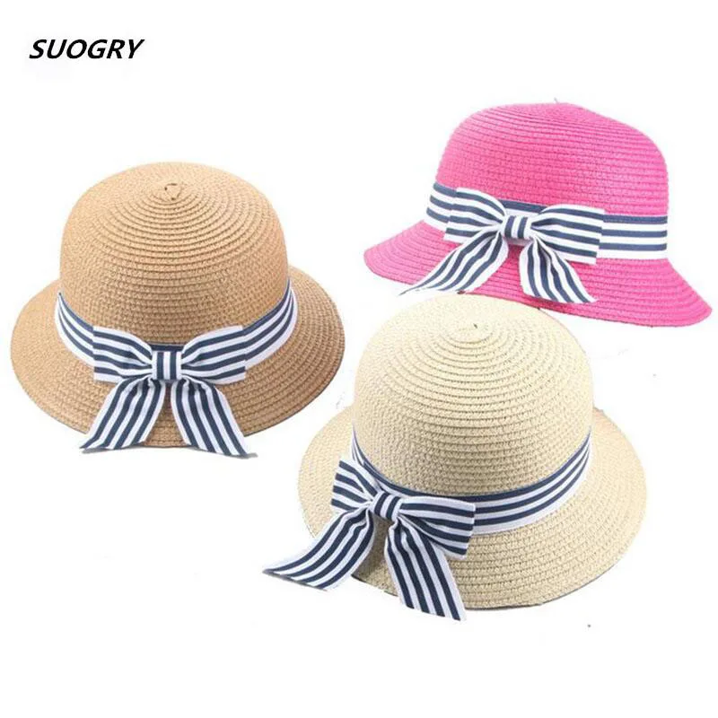 

SUOGRY New Summer Hat Cap Children Breathable Hat Straw Hat Kids Boy Girls Hats Outdoor Beach Sunhat Suit for 2-6 Years old