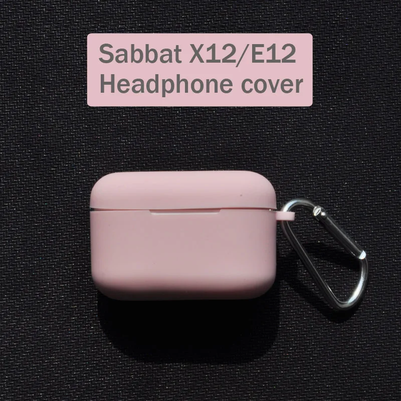 Беспроводные наушники Sabbat 5,0, bluetooth-наушники, силиконовый чехол для sabbat E12 sabbat X12 - Цвет: Розовый