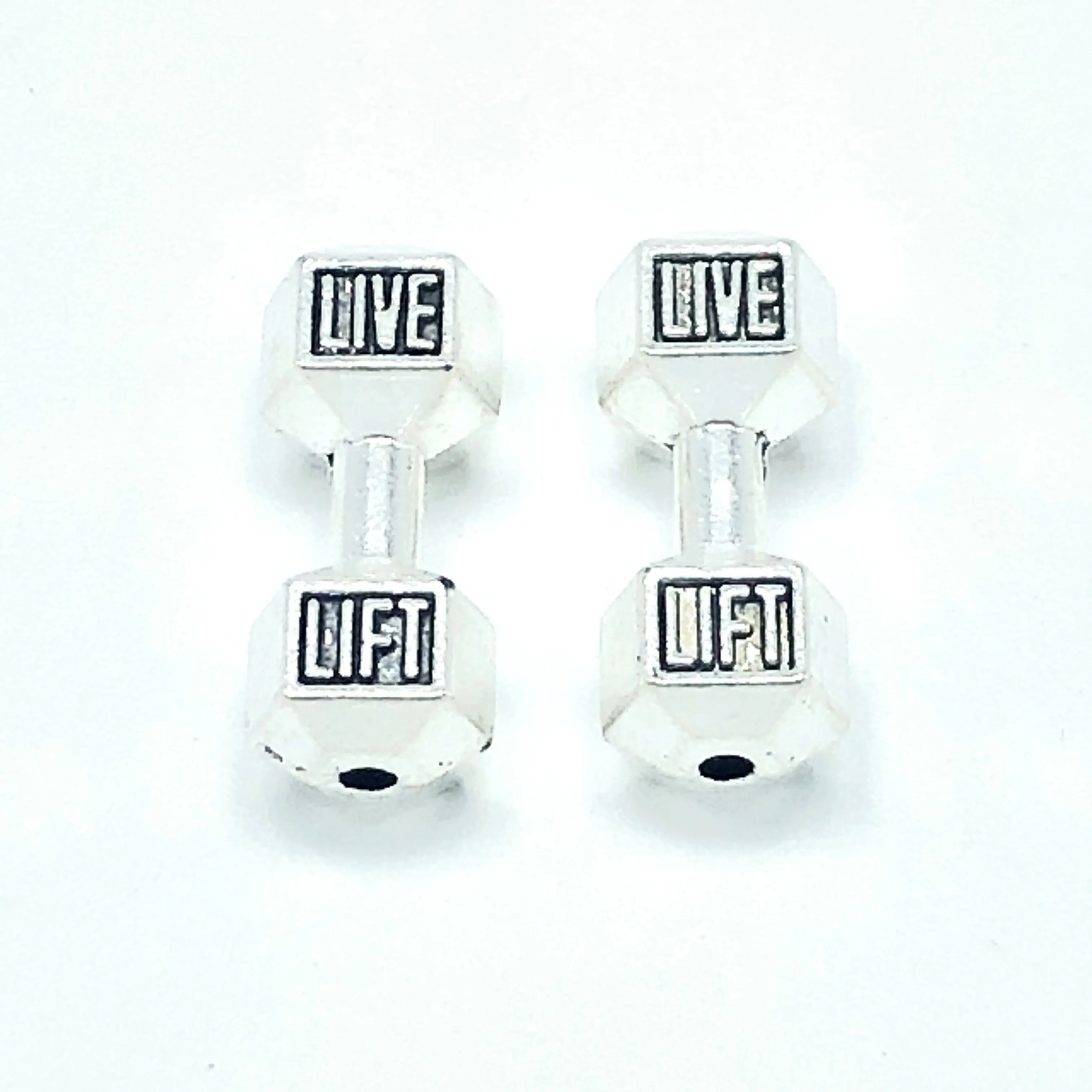 

15pcs 8mm*19mm popular European and American Olympic barbell perforation DIY handmade bracelet Necklace Jewelry connection acces