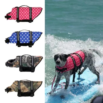 

Pet Summer Swimsuit with D Ring for Leash Dogs Reflective Life Dog Jacket Sailing Swimming Float Vest Pet Safety Vest