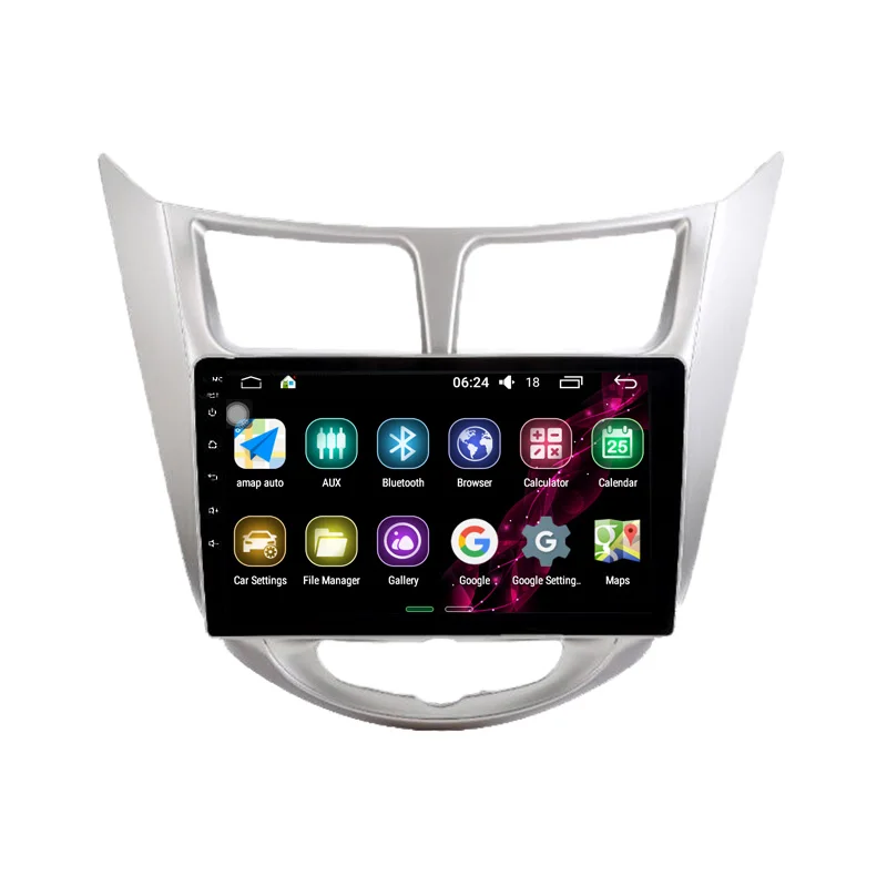 2018 New Funrover 2g+32g Android 8.0 Car Dvd Gps Player 9 Inch For Hyundai Solaris Verna Radio Video Navigation Wifi Bt Map Fm 